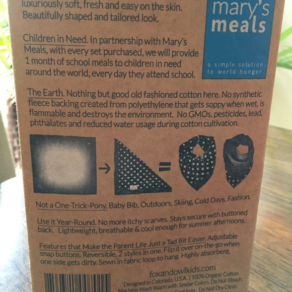 Fox and Owl Reversible Bandanas - Picture 2 of 2